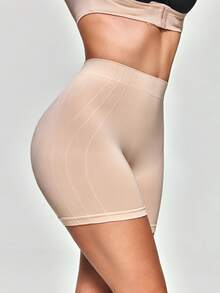 Shapelle Forme 1 Stück Damen nahtlose einfarbige Slip mit Taillenkontrolle und Komfort, Bauchformung