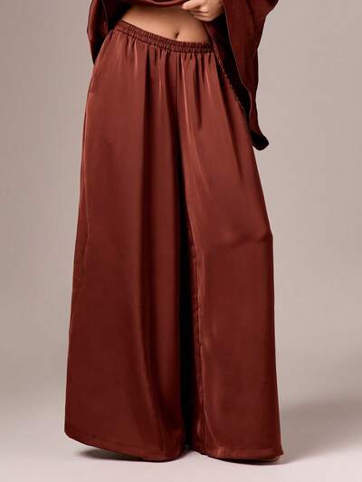 AiiRZ Wide Leg Palazzo Pants High Waisted Casual Trousers Flowing Loose Fit Bohemian Style Fall Fashion Comfortable Daily Wear