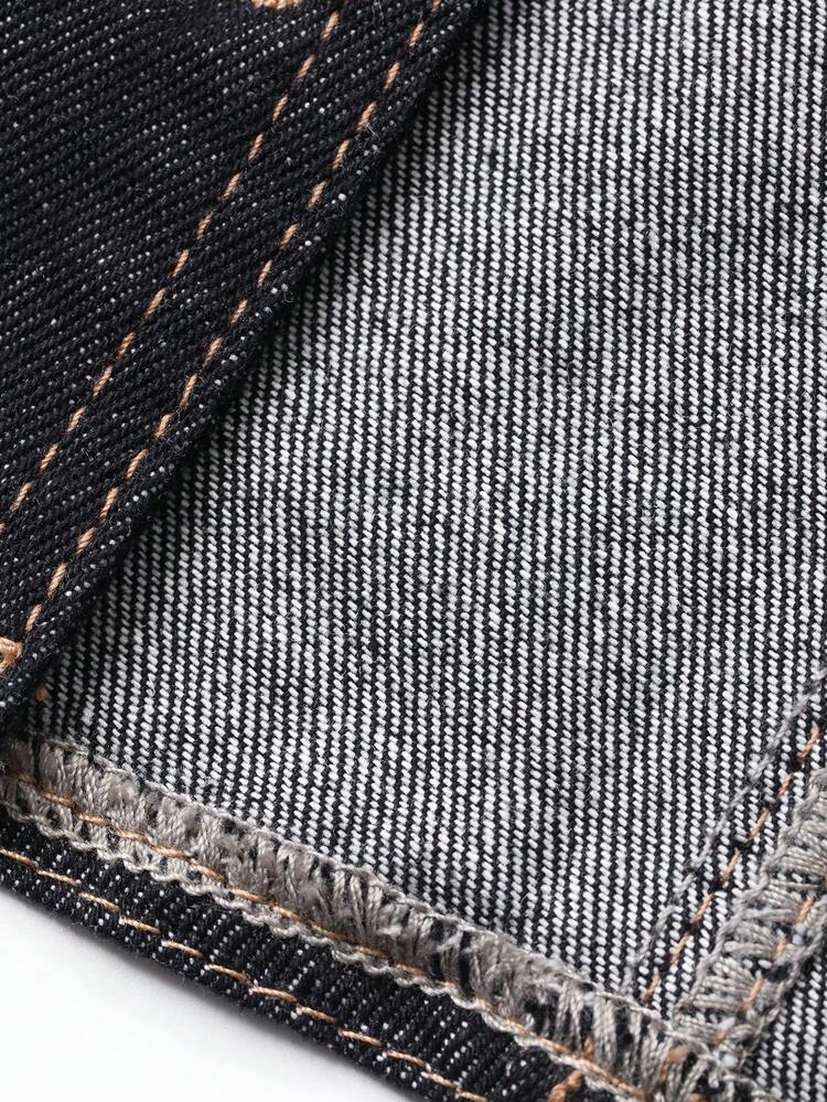 Women's Oversized Collar Short Casual Denim Jacket