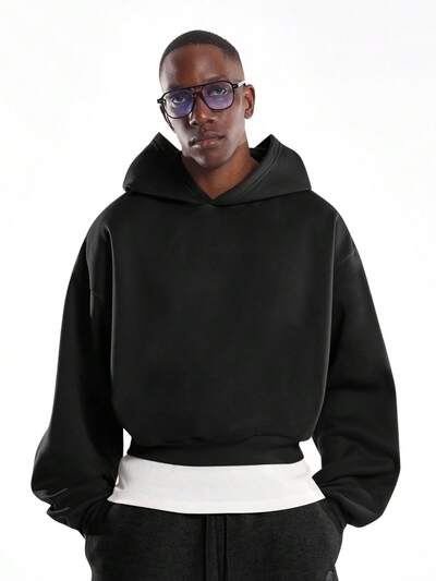 Oversized Pullover Hoodie With Front Pocket