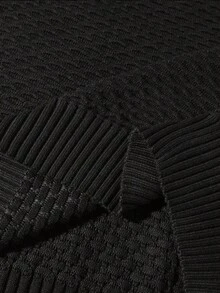 Manfinity Homme Men's Contrast Color Drawstring Hooded Sweater, Autumn/Winter Brown Sweater, Long Sleeve Top - Multicolor - View 4