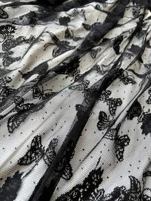 Viva Relle Váy dự tiệc nhẹ mùa xuân/thu cỡ lớn dành cho nữ, ren gợi cảm, dự tiệc cưới, váy trễ vai không dây bồng bềnh - Nhiều màu - Xem 7