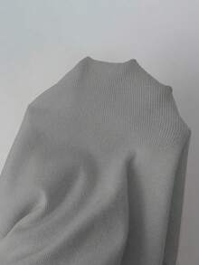 Modelyn Women's Elegant Commuter Solid Color Cropped Cardigan And Knit Pants 2 Pieces Set - Grey - View 7