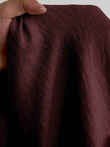 Maweii Plus Size Women Solid Color Lantern Sleeve Single-Breasted Jacket And Wide Leg Pants Casual 2 Pieces Set