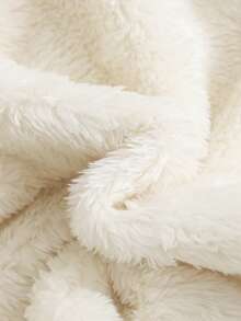 SHEIN 女婴可爱休闲花卉图案连帽拉链加厚长袖夹克，适合秋冬季日常穿着 - 彩色 - 查看 3