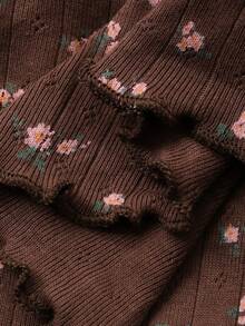 DAZY 2件套 Ditsy Floral 女士睡衣套装 - 咖啡棕 - 查看 10