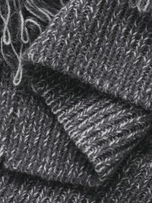 FRIFUL Áo khoác len cardigan tay dài dáng rộng, khoét vai đơn hàng khuy đơn dành cho nữ, Thu/Đông - màu đen - Xem 6