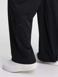 Men's Drawstring Waist Loose Fit Jogger Pants - Black - View 5
