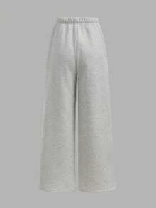 Girlism Conjunto casual de chica adolescente con sudadera con capucha de manga larga y cremallera de unicolor, top de tirantes de unicolor y pantalones de pierna ancha, otoño/invierno