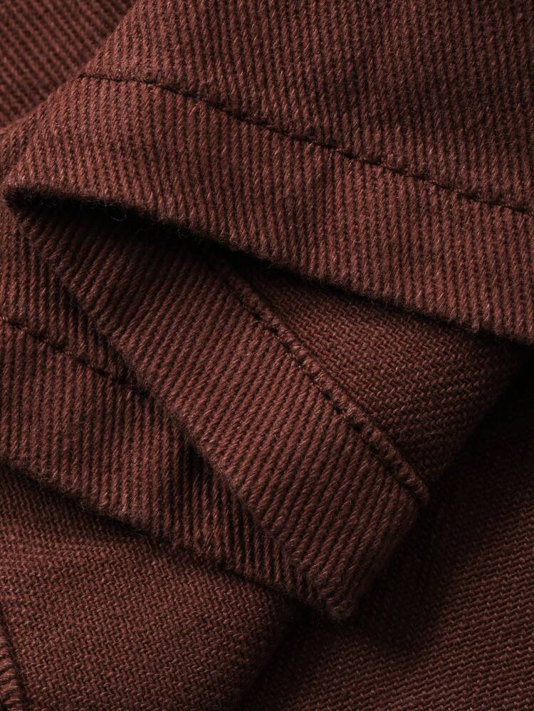 Women's Elegant Washed Pleated Denim A-Line Skirt, Autumn