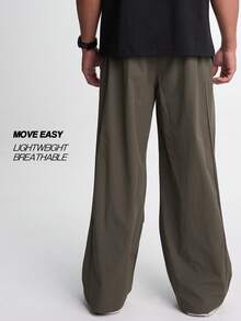 ARC 男士宽松阔腿健身裤 - 軍綠色 - 查看 2