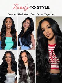 SMART&MATCH Clip In Hair Extensions Real Human Hair, Remy Human Hair Extensions Clip Ins For Women, Natural Human Hair, 14-20 Inch 2 Packs (4pcs+7pcs) - S1 - View 7