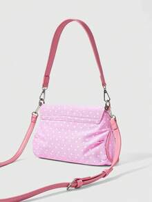 ROMWE Kawaii Bolsos de hombro para mujer - Rosa - Ver 4