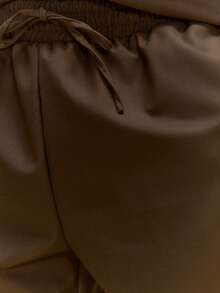 Musero Straight Leg Pleat Front Basic Smart Trouser Fall SPRING SUMMER - Brown - View 6