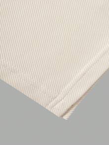 Sparklyn 2pcs/Set Tween GirlsOblique Shoulder Ribbed Fitted Long Sleeve Top + Straight Leg Pants Outfit - Beige - View 6