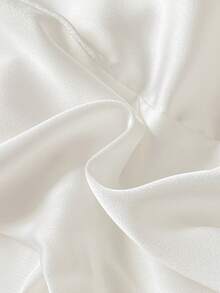 SHEIN 女童荷叶袖蕾丝蝴蝶结衬衫和荷叶边裤子两件套 - 白色 - 查看 6