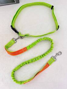 宠物狗跑步牵引绳解放双手，夜间反光钢丝牵引带，户外跑步遛狗绳，宠物用品 - 淺灰色 - 查看 12