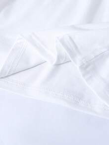 SHEIN Sparklyn 秋冬款青少年女孩休闲T恤和连体裤套装 - 淺藍色 - 查看 8