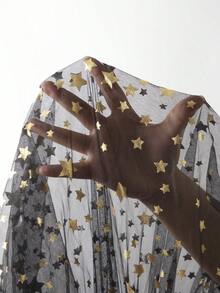 Váy công chúa cổ chữ V tay dài in họa tiết ngôi sao vàng dễ thương, thanh lịch, ngọt ngào, thắt nơ, eo, dành cho bé gái tuổi teen, thích hợp cho Giáng sinh, Halloween, tiệc tùng ngày lễ và mặc hàng ngày, mặc được trong mọi mùa Thu Đông - màu đen - Xem 8