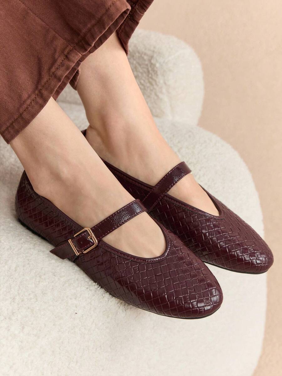 Rosivie Giày thể thao nữ đế bằng lưới thoáng khí, nhẹ, đa năng, đính đá lấp lánh, thời trang, thoải mái, chống trượt - Màu Đỏ Sâu - Xem 1