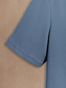 Manfinity NXTstreet 男士動物圖案T恤 - 霧霾藍 - 查看 3