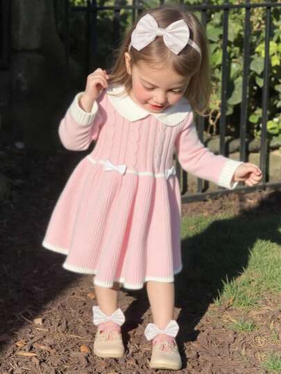 Souflis Souflis Baby Girl Colorblock Bow Decor Knit Dress Collared Baby Girl Dress Baby Girl Clothes Spring Fall Baby Winter Dress Baby Girl Clothes Stand Collar Dress Pink Warm Dresses For Baby Girl Vintage Baby Dress Baby Girl Long Sleeve Dress Pink Baby Dress Baby Girl Winter Dress Pink Warm Baby Dress Baby Girl Sweater Dress Baby Cable Knit Dress Collared Baby Girl Dress Baby Girl Long Sleeve Dress Warm Baby Girl Dress Baby Winter Dress Baby Smocked Dress Smocked Baby Girl Winter Knitted Baby Dress Baby Knitted Dress Long Sleeve Baby Girl Dress