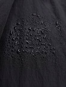 Men's Letter Print Zip Front Jacket Vest - Black - View 6