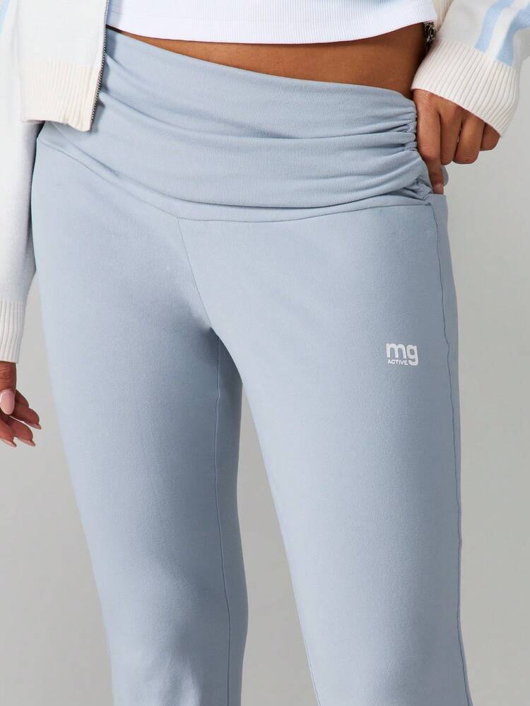 MISSGUIDED Legginsy z wysokim stanem i rozkloszowanym pasem
