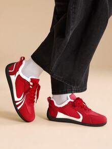 CUCCOO EASI Women's Sneakers New Autumn/Winter Plush Skateboard Shoes, Hidden Wedge Heel Racing Shoes