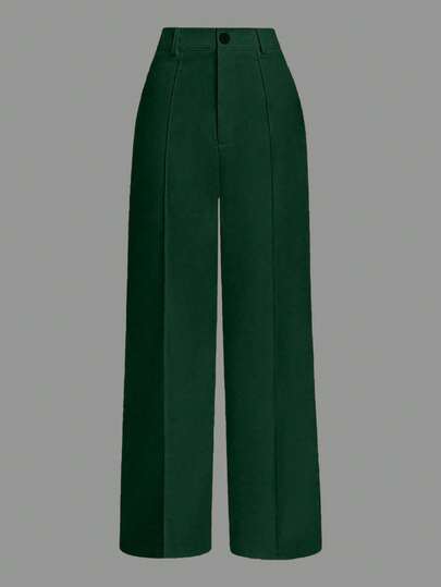 Franclia Women's White Casual/Office Pants