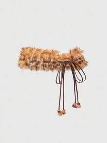 Leopardenmuster langes Haar Taille Seil