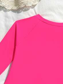 Young Girls Beach Vacation Casual Zipper Jumpsuit Swimsuit