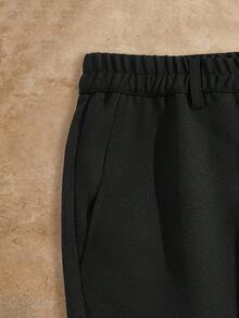 HIMLAND 男士素色斜口袋西裝褲