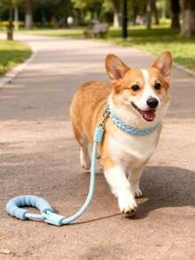 PETSIN 1 Piece Pet Dog Lead Universal Dog Walking Chain Anti-Explosion Shock Walking Dog Chain Nylon Round Rope Outdoor Dog Walking Rope Lead Pet Supplies - Multicolor - View 3