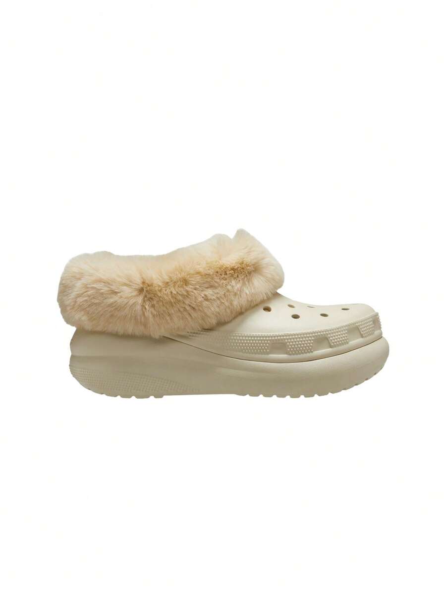 Crocs Furever Crush Lined Unisex Clog Beige CR208446 - Beige - View 1