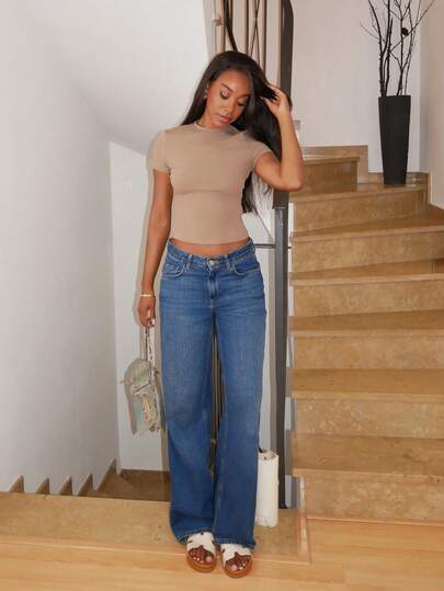 Yess Loren 盖袖抓绒 T 恤休闲夏季春季假期日常机场度假秋季返校秋季冬季