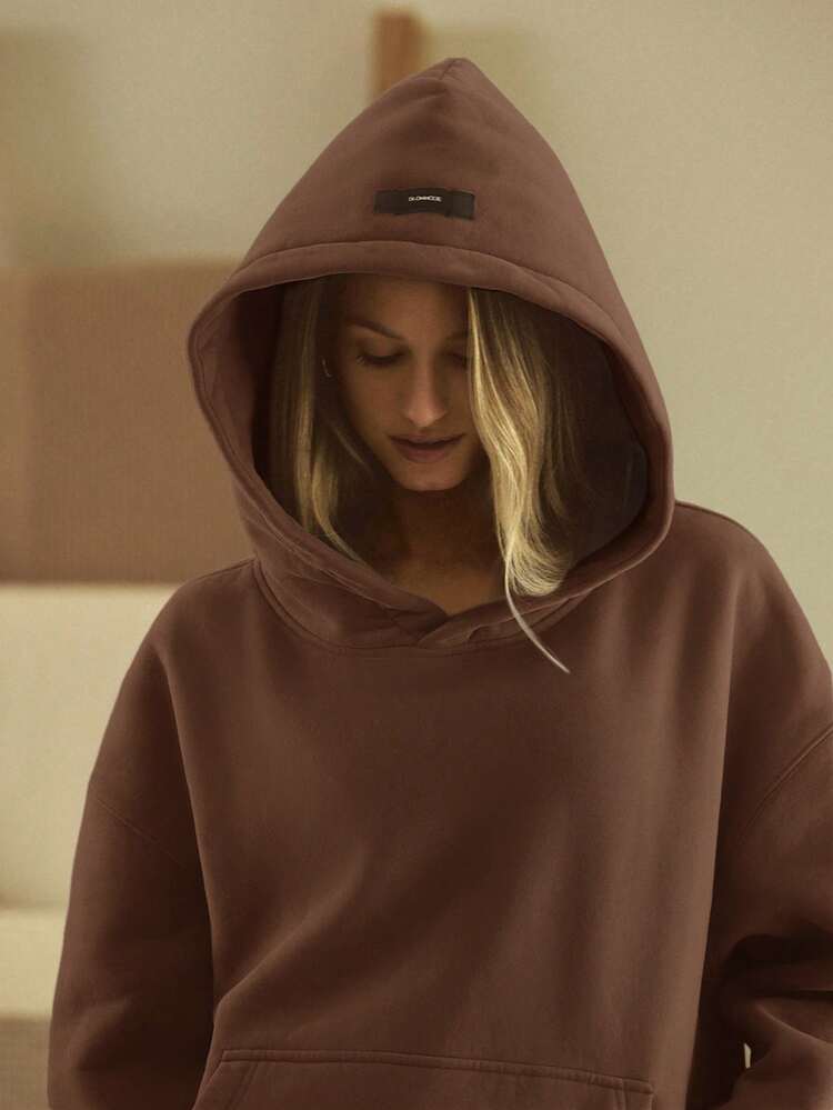 Heavyweight Fleece Oversized Hoodie Sweatshirt Pocket Thick Thermal Warm Winter