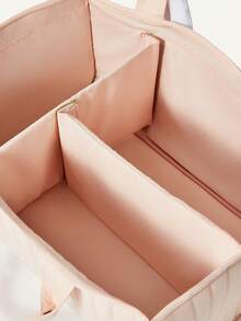 婴儿必备用品，粉色兔耳朵造型婴儿收纳篮，适用于存放尿布、婴儿礼物、婴儿洗衣篮 - 彩色 - 查看 7