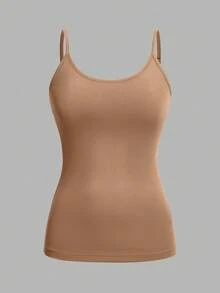 SHEIN EZwear 4件套休闲简约女士吊带背心，适合夏季 - 彩色 - 查看 8