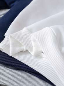 SHEIN Babygirl 可爱卡通图案休闲连帽卫衣，秋冬 - 彩色 - 查看 8