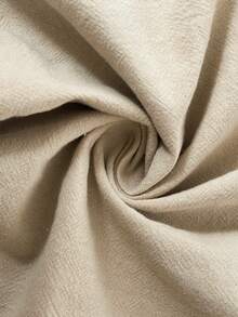 Easowa Women's Cotton Crinkle Texture Asymmetric Button Collar Shirt