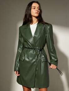 Aveloria Modichic 皮夹克，欧美风皮革休闲西装外套