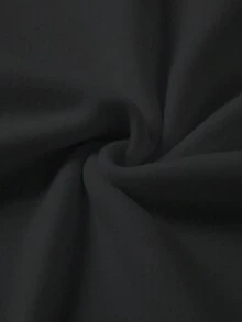 GlowEve 女士休闲字母图案圆领宽松运动衫，秋季 - 黑色 - 查看 5