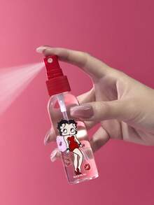 Betty Boop x SHEIN 4 件装 60/40 毫升便携式透明塑料空瓶套装，旅行必备，喷雾瓶，适用于客厅、卧室、浴室等家居环境，旅行好物，喷雾细腻，防漏，可重复使用，适用于化妆品、精油、洗发水、洗手液和防晒霜，低过敏性，2.1/1.4 盎司，包含 1 个按压瓶、2 个喷雾瓶和 1 个乳液瓶，礼品之选，派对、节日、情人节皆宜。 - 紅色 - 查看 4