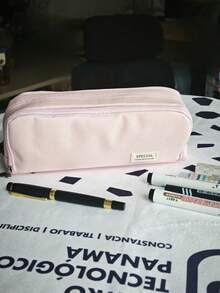 1 件大容量铅笔袋，3 隔层袋笔袋，适合学校青少年女孩男孩男士女士返校，返校，学校用品 - 彩色 - 查看 10