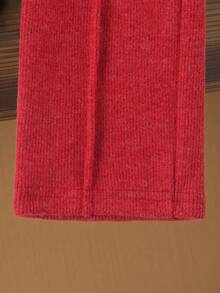 SHEIN 2 Stücke Baby Mädchen Lässig vielseitiges Langarm-Top und Hosen Set, geeignet für Frühling, Herbst und Winter, Alltagskleidung