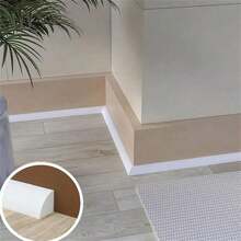 1pc Bathroom Threshold - Waterproof Barrier For Shower Corners Or Kitchen Sinks - Vinyl Material - Multicolor - View 1