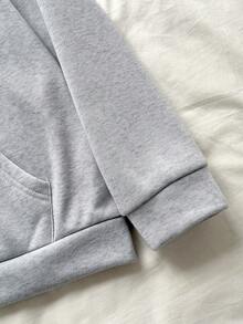 Teen Girl Sweet Cute Cherry Pattern Pink Zip-Up Jacket With Thermal Lining, Warm Sweatshirt For Autumn/Winter