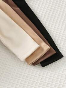 Cozy Pixies Bộ 4 áo len cổ tròn tay dài mềm mại màu trơn cho bé gái - Nhiều màu - Xem 7