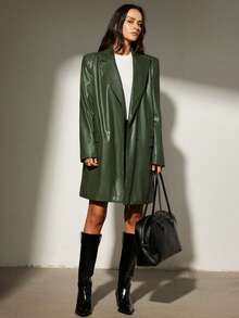 Aveloria Modichic 皮夹克，欧美风皮革休闲西装外套